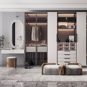 Kuku, armario de madera de alta calidad, sistema de puertas correderas, muebles de dormitorio - Product Image 4