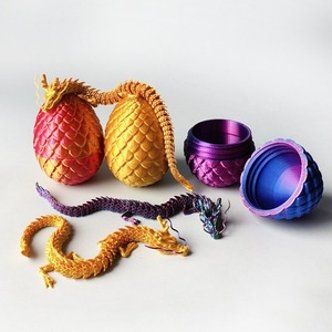 Ornamento Uovo <span class=keywords><strong>di</strong></span> Drago Stampato in 3D Fatto a Mano, Modellino Giocattolo <span class=keywords><strong>di</strong></span> Drago Cinese in Plastica, <span class=keywords><strong>Personaggi</strong></span> <span class=keywords><strong>di</strong></span> <span class=keywords><strong>Frozen</strong></span>, Regalo Drago Articolato 1/12 - Product Image 5