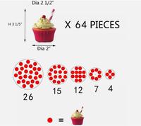 Support de présentoir de gâteau acrylique transparent de comptoir pour la fête