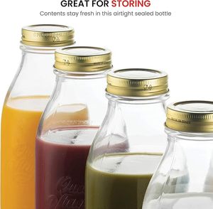 <span class=keywords><strong>Bormioli</strong></span> <span class=keywords><strong>Rocco</strong></span> Quattro Stagioni botella de leche de vidrio moderna tarros de miel al por mayor en Stock para fiesta de cocina y almacenamiento de alimentos sellado - Product Image 3