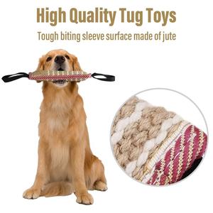 Giocattolo resistente per cani in iuta bastoncino di addestramento per morsi resistenti alle lacrime <span class=keywords><strong>K9</strong></span>/animali domestici giocattoli da masticare interattivi per animali domestici attrezzature per agilità all'ingrosso - Product Image 2