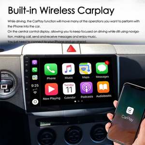 Autoradio stéréo Android 13 avec GPS, 8 Go + 128 Go, commande vocale IA, CarPlay sans fil, vidéo multimédia pour VW Passat B7 CC 2010-2016 - Product Image 3