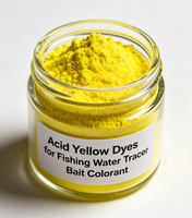 Colorants fluorescents hydrosolubles, colorants jaunes acides pour la pêche, colorant pour appâts, tracant d'eau