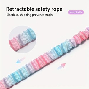 Adjustable Gradient Color Polyester <strong>Cat</strong> Dog Car Seat <strong>Belt</strong> Safety Carabiner Leash with Simple Fashion Design - Product Image 2