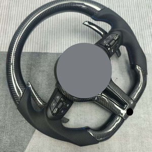 Volant de voiture sport en fibre de carbone pour BMW F10 à G30 X5 X5m E70 X6 E90 F30 E92 E93 E89 Z4 E81 E82 E87 E88 avec commande au volant - Product Image 2