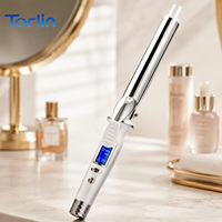 Rizador de Pelo Profesional Torlin con Barriles de Cerámica Eléctricos y Ajustes de Calor Altos para Uso Doméstico y en Salón