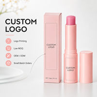 Baume à lèvres hydratant 3g aux fruits, gelée de pétrole en stick, 5 couleurs, faible MOQ 3 pièces, vente en gros, logo personnalisé