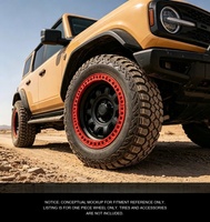 Nouvelles jantes en alliage d'aluminium forgé 6061 T6 Geruida noir mat rouge maille 17-18-20 personnalisées S3-00049