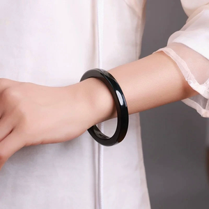 Authentic natural Hetian jade and agate bracelet auspicious bracelet jade bracelet - for both <b>men</b> and women hand ornaments - Product Image 4