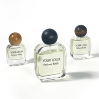Bouteilles en verre rectangulaires uniques, vides, sur mesure, avec pompe à parfum, flacon d'huile essentielle, 30 ml, 50 ml, 100 ml, flacon de parfum