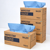 WIPESTAR Schmelzgeblasene Polypropylen-Reinigungstücher mit Rindenstruktur, fusselfreie Vlies-Wischtücher für die Reinigung von Fettflecken auf Geräten