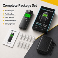 Testeur d'alcoolémie portable à semi-conducteurs, utilisation simple, analyse rapide, analyseur d'alcool respiratoire pour contrôle personnel quotidien