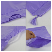 Sacs de voyage en plastique refermables à cordon, colorés et givrés, pour le sport, pochettes à cordon, emballages à cordon