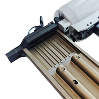 Outils pneumatiques professionnels WISDOM Agrafeuse pneumatique 18GA 25-50mm Pistolet à clous Clous F50 Agrafeuses pneumatiques pour bois Outils Armoires