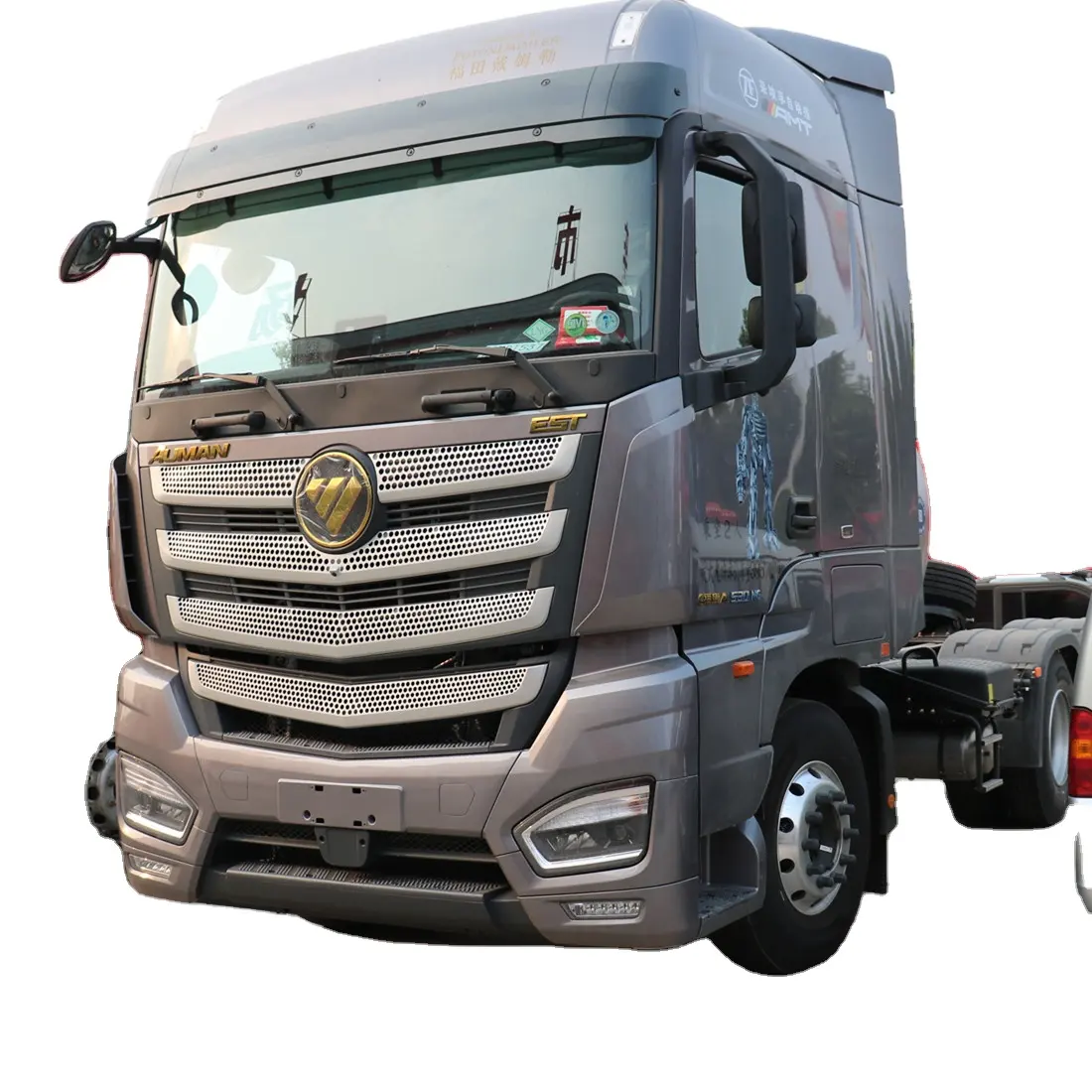 Cabeça de caminhão trator Foton Auman GTL 530hp 6X4 10 rodas GNL usado para vendas mais vendido para o Cazaquistão e Uzbequistão
