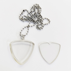 Boîte de rangement pour médiators de guitare, pendentif en forme de triangle, porte-clés, pendentif de rangement pour les amateurs de musique - Product Image 2