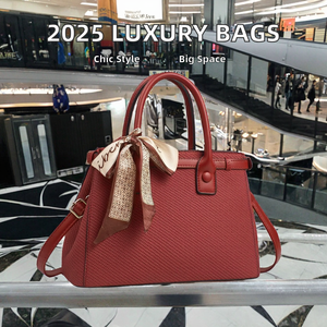 2025名牌奢华女士手袋批发大容量女士设计师肩包拉链涤纶名链 - Product Image 2