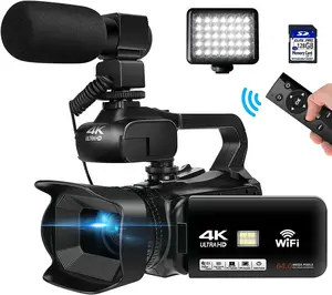 New Arrival Auto Focus HD 4K Digital Video Camcorder 64MP 60FPS 18X Digital Zoom WIFI Camera for YouTube Live Streaming