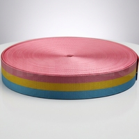 Sangle élastique en sergé polyester/coton durable et écologique, 38 mm x 1 mm d'épaisseur, 3 options de couleurs pour sacs et équipements de plein air