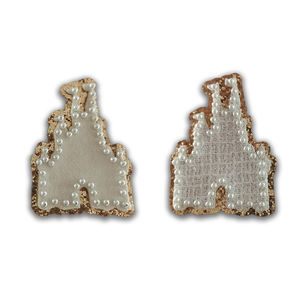 カスタム刺Embroideryパッチハットアイアン刺繍パッチ衣類用アイアンパッチレターシェニール刺Embroideredパール - Product Image 6