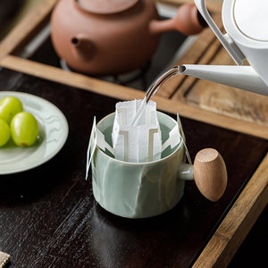 แก้วเซรามิคกาแฟกล้วยหอมเฮเซลนัท ลายเรียบง่าย สไตล์จีนใหม่ สำหรับใช้ในบ้าน - Product Image 2