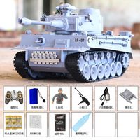 1/18 sıcak satmak Sherman ordu 2.4G RC tankı titreşim duman lansmanı mermi savaş tankı askeri oyuncaklar çocuklar için