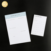 IN PACK Impression personnalisée Liste de courses Fond magnétique Planificateur mensuel Notebook Notebook Pad avec dos magnétique