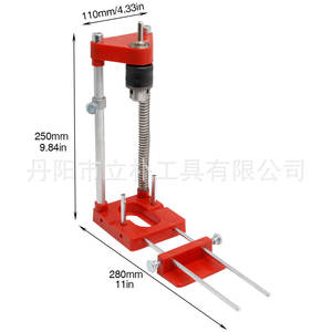 Localizador de taladro portátil Woodpeckers para taladro de banco, vástago de acero de 6.35 mm para posicionamiento de orificios en carpintería - Product Image 5