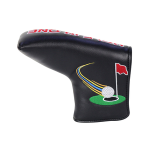 Copritesta per Putter in Pelle PU Personalizzato OEM ODM con Design 'Hole In One', Accessorio Regalo per Prestazioni Professionali nel Golf - Product Image 5