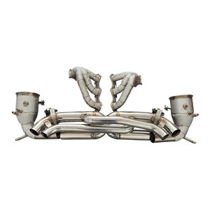 ท่อไอเสีย Vortex SS304 Valvetronic สำหรับ Porsche 911 992 Carrera Turbo S ระบบ Muffler Delete สำหรับรถแข่ง - Product Image 1