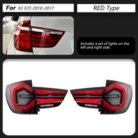 Feu arrière LED rouge 12V pour BMW X3 F25 2010-2017, clignotant dynamique, animation du feu arrière, feu stop, marche arrière, feux de voiture