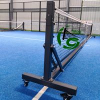 Poteaux de filet de pickleball portables, cadre haute résistance, très demandés aux Philippines, filet de pickleball robuste avec roues, prix de gros
