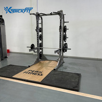 Plataforma Premium para Sentadillas con Soporte para Pesas de 195 kg, Juego de Jaula de Potencia para Estudio de Fitness