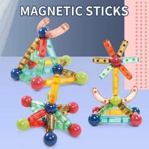 Bloques de Construcción Magnéticos de Plástico Transparentes en Miniatura 3D, Juguetes Magnéticos de Moda para Niños, Venta al por Mayor - Product Image 2