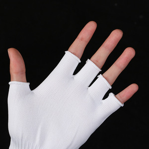 Guantes de nailon de cinco dedos hasta la muñeca, ligeros y transpirables para ciclismo, embalaje, deportes, guantes de trabajo - Product Image 2