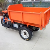 Tricycle minier électrique robuste pour tunnel, avec benne hydraulique, mini-dumper à 3 roues pour le transport de minerai, de déchets et de roches en mine souterraine