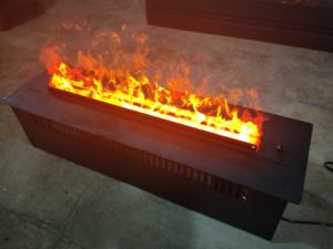 <span class=keywords><strong>Prix</strong></span> usine 800 MM LED vapeurs d'eau <span class=keywords><strong>cheminée</strong></span> moderne en acier insérer télécommande facile automatique remplissage d'eau pour appartement - Product Image 2