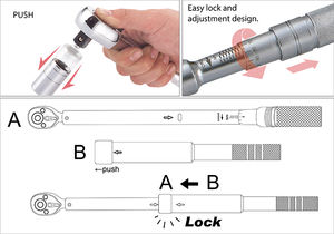 Assurance qualité I1500Nm clé dynamométrique manuelle sans fil de qualité industrielle OEM personnalisable 1 an de garantie origine Taiwan - Product Image 3