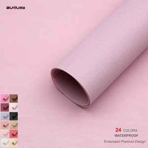 Luxuriöses Einfarbiges Rosa Prägepapier Wasserfestes Kafen-Papier Blumenverpackungspapier Blumen+Verpackung+Papier Kaffin-Papier - Product Image 1