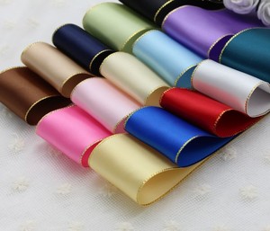 Cinta de Raso Dorada de Boca's, Tela de Doble Cara de Primera Calidad para Envolver Regalos, Decoración de Bodas y Manualidades - Product Image 1