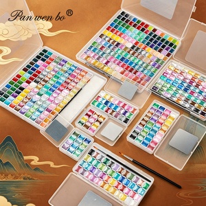 Panwenbo - Juego de Acuarelas Perlas Sólidas Lavables de 20/24/36/48/60/72/98/150/180 <span class=keywords><strong>Colores</strong></span> <span class=keywords><strong>para</strong></span> Pintura Artística - Product Image 1