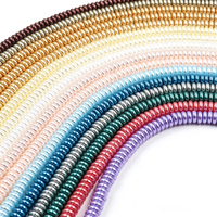 Perles plates en forme de bouton, multicolores, plusieurs tailles, perles en verre pour la fabrication de bijoux, collier, bracelet, bricolage