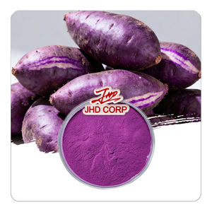 ABD AB Deposu Gıda Sınıfı Hava Kurutmalı Dondurarak Kurutulmuş Doğal GDO'suz Vegan Mor Tatlı Patates Tozu Varil Ambalaj - Product Image 1