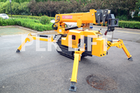 Mini-grue hydraulique mobile, grue araignée, élévateurs de chantier pour levage en intérieur