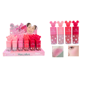Maquillage multicolore de haute qualité <span class=keywords><strong>Blush</strong></span> rose légèrement éméché Texture douce Joue brillante <span class=keywords><strong>Blush</strong></span> <span class=keywords><strong>liquide</strong></span> brillant - Product Image 3