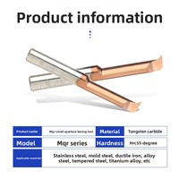 Barre de perçage anti-vibration de petit diamètre en carbure de tungstène, outil de rainurage interne CNC 3-8 mm