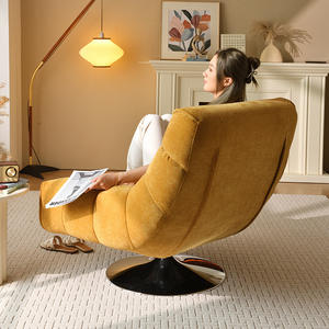 Sillón individual moderno, sillón reclinable giratorio para sala de estar, oficina en casa, relajación, diseño minimalista cómodo - Product Image 3