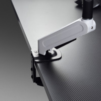 Nouveau moniteur simple universel rotatif télescopique en alliage d'aluminium argenté de haute qualité, multifonctionnel et moderne pour bureau