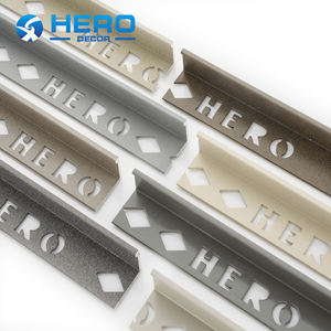 Profils de finition <span class=keywords><strong>d</strong></span>'angle en L en aluminium HERO pour carreaux de céramique, échantillon gratuit, OEM, livraison au Canada - Product Image 2