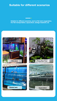 Forme ronde Aquarium Air Stones Fish Tank Pond Bubble Pump Céramique Bubble Disk Air Stone Airstone Diffuseur
